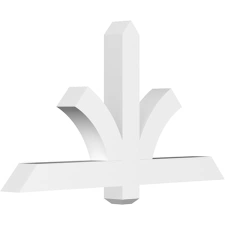 Ekena Millwork Redmond Architectural Grade PVC Gable Bracket, 48"W x 26"H x 4"D x 4"F, 13/12 Pitch GBP048X26X0404RED00